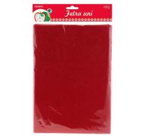 Filc anyag 4/szett piros