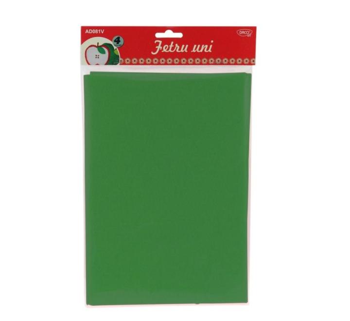 Filc anyag 4/szett zöld