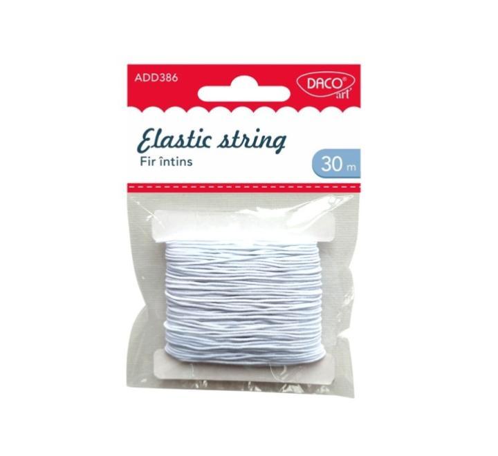 Gumis textil karkötőalap Daco fehér