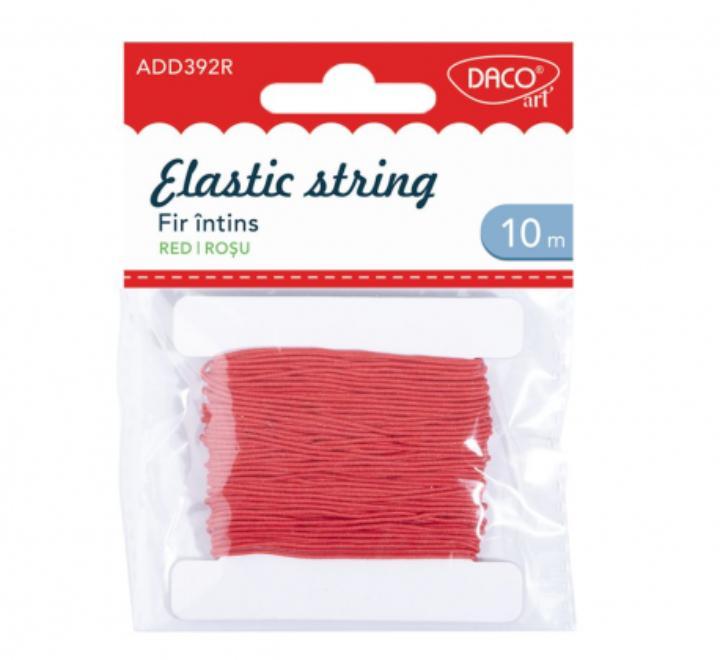 Gumis textil karkötőalap Daco piros