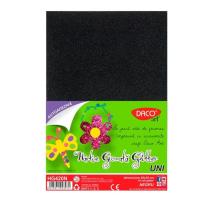 Dekorgumi csillogós Daco fekete