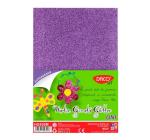 Dekorgumi csillogós Daco lila