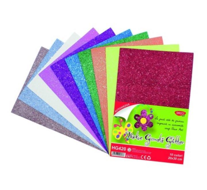 Dekorgumi csillogós 10 szín Daco