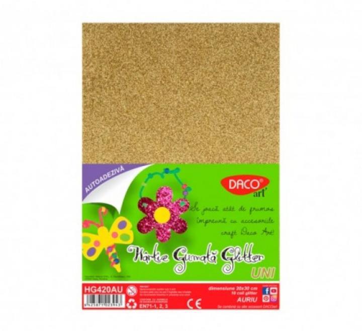 Csillogó dekorgumi arany