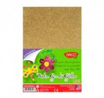 Hartie gumata glitter auriu