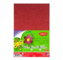 Csillogó dekorgumi piros