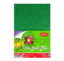 Csillogó dekorgumi zöld