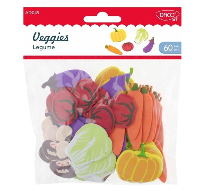 Zöldségek dekorgumiból Daco