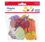 Zöldségek dekorgumiból Daco