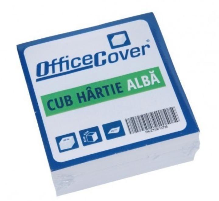 Cub hartie alb 500 file 85x85mm