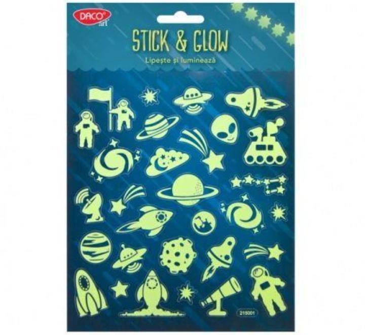 Matricák-AB077 Kozmosz,foszforeszkálos