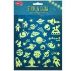 Matricák-AB077 Kozmosz,foszforeszkálos