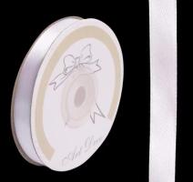 Panglica satin 10mmx25m alb
