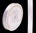 Panglica satin 10mmx25m alb