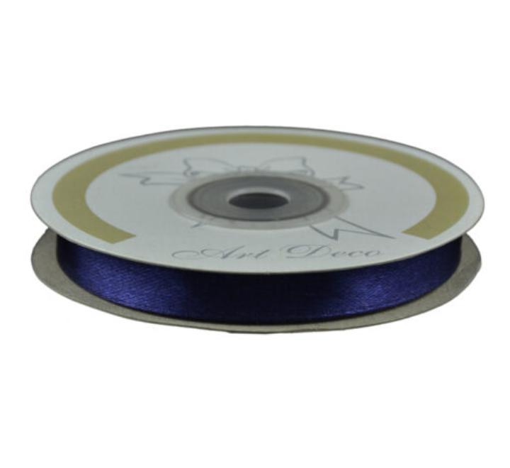 Szatén szalag 10x25mm/m sötétkék