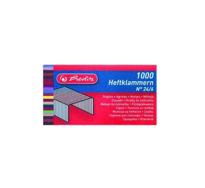 Tűzőgépkapocs Herlitz 24/6 1000/doboz