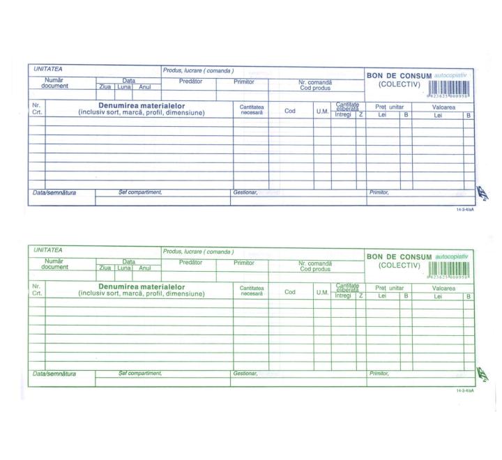 Fogyasztói blokk 2 példányos