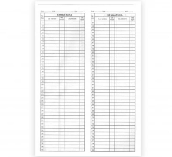 Jelenléti ív A4 45 személy