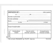 Dispozitie de incasare/plata
