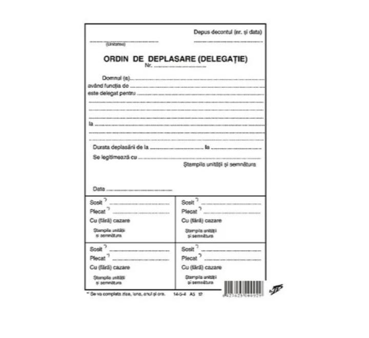 Külföldi delegációs nyomtatvány