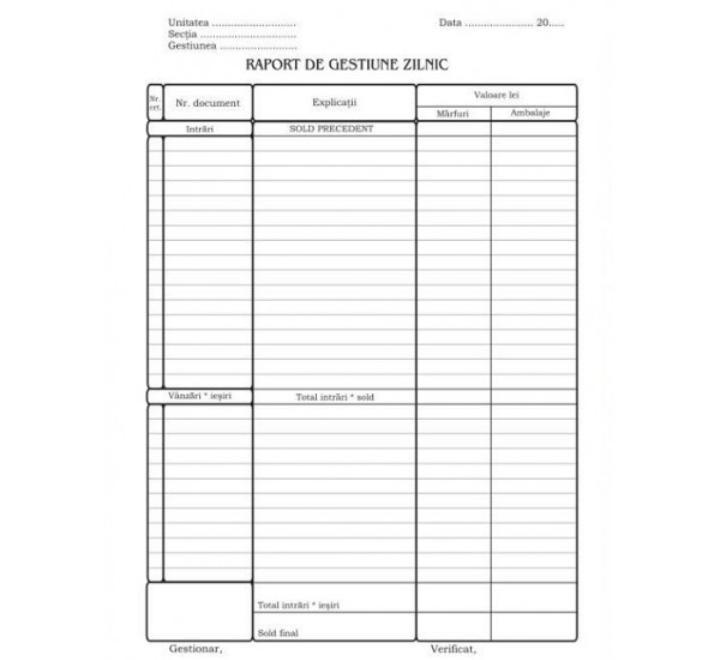 Napi jelentés szimpla