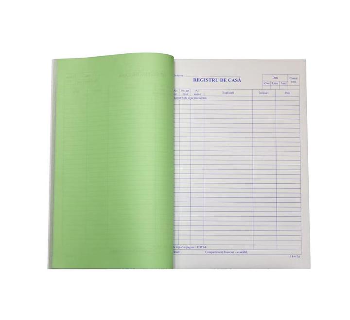 Kassza nyilvántartó füzet 2 példányos, álló