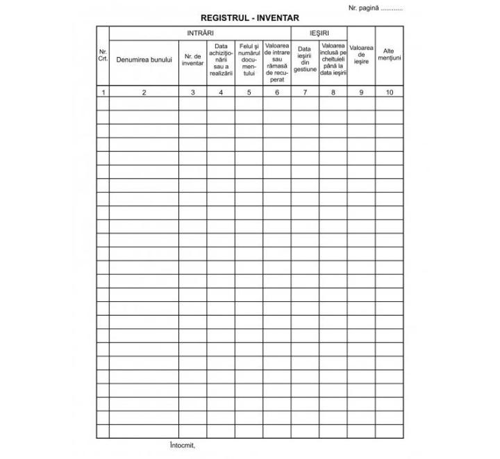 Leltár nyilvántartó füzet