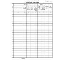 Leltár nyilvántartó füzet