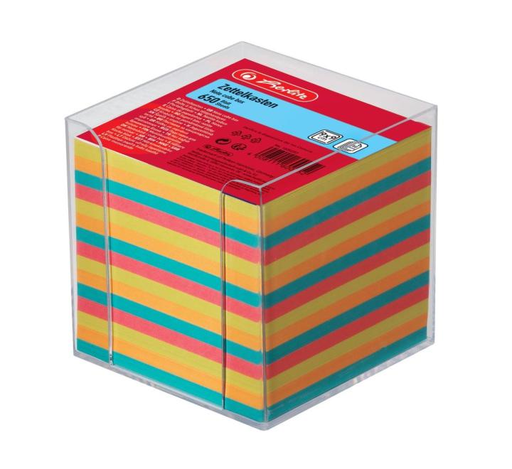 Jegyzettömb 9x9cm 650 lap színes