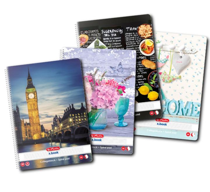 Füzet A4 100 lapos, spirálos vonalas Enjoy Life