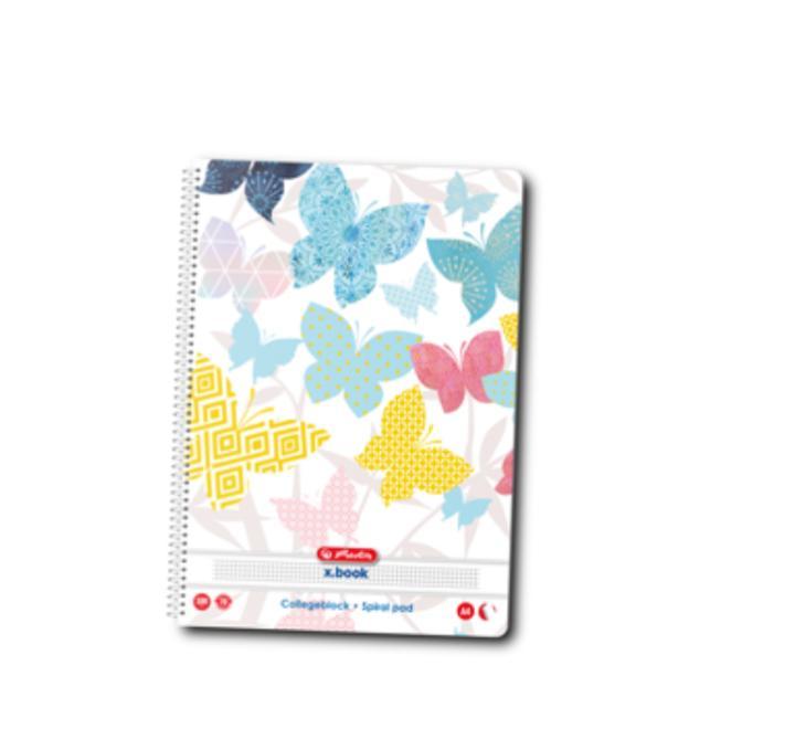 Füzet A4 100 lap spirálos kockás Herlitz