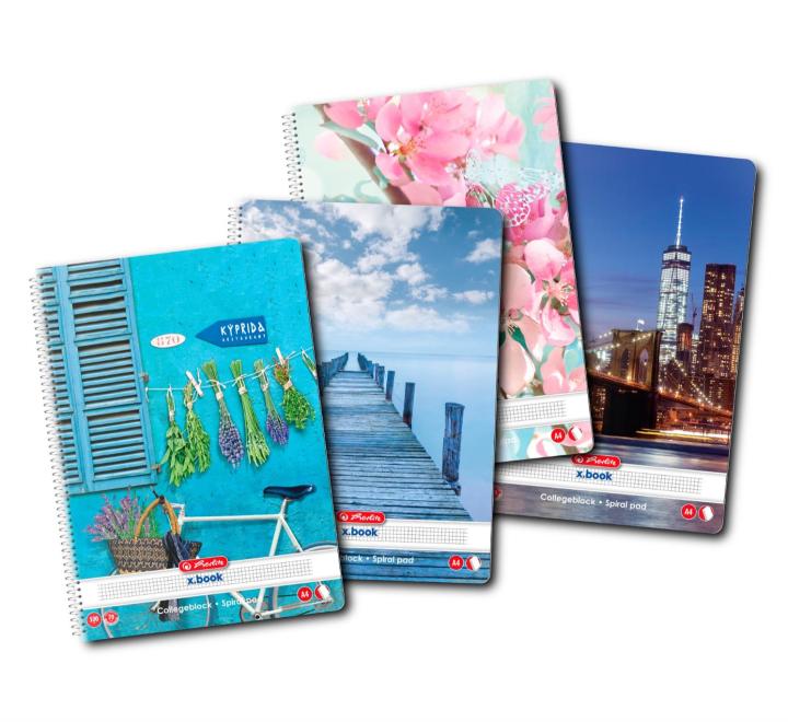 Füzet A4 100 lap spirálos kockás Herlitz