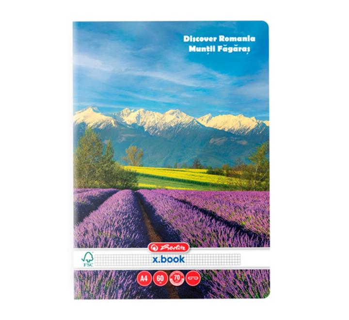 Füzet A4 60 lap matek Discover Romania Herlitz