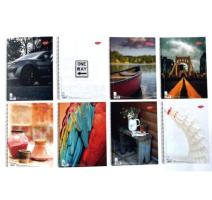 Caiet A4 80 file, spirala, patratele Daco