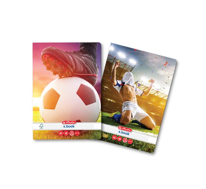 Füzet A4 80 lapos, vonalas Football