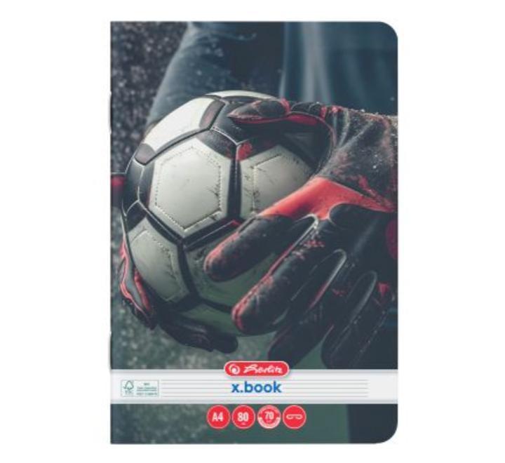 Füzet A4 80 lapos, vonalas Football