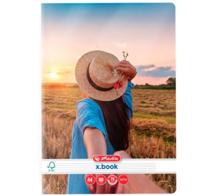 Füzet A4 80 lapos, vonalas Follow me