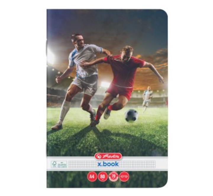 Füzet A4 80 lap kockás Football