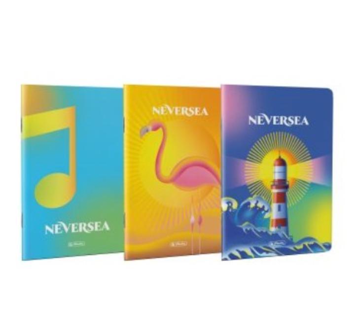 Füzet A4 80 lap kockás Neversea Herlitz