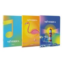 Caiet A4 80 file patratele Neversea Herlitz