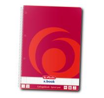 Füzet A4 80 lap, spirálos, kockás Herlitz