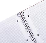 Füzet A4 80 lap, spirálos, kockás Herlitz