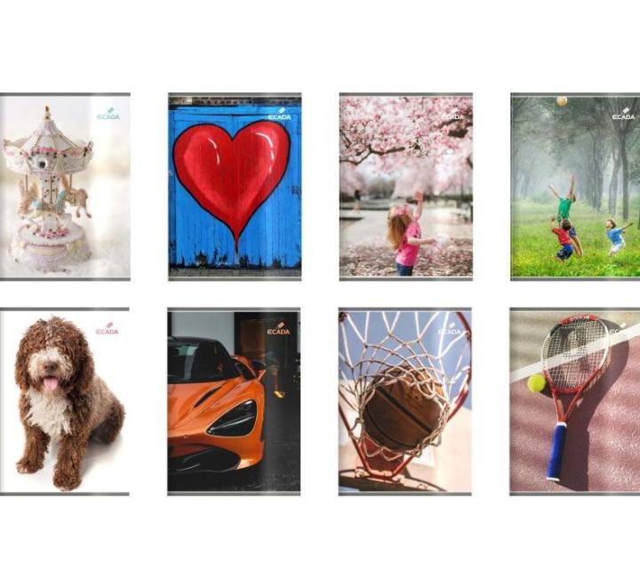 Füzet A5, 48 lap, kockás Ecada