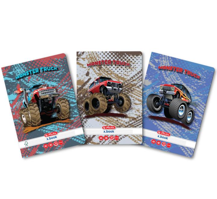 Füzet A5, 48 lapos, vonalas Monster Truck