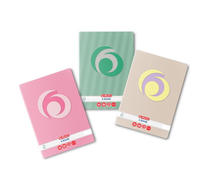 Füzet A5, 80 lapos, vonalas Rainbow