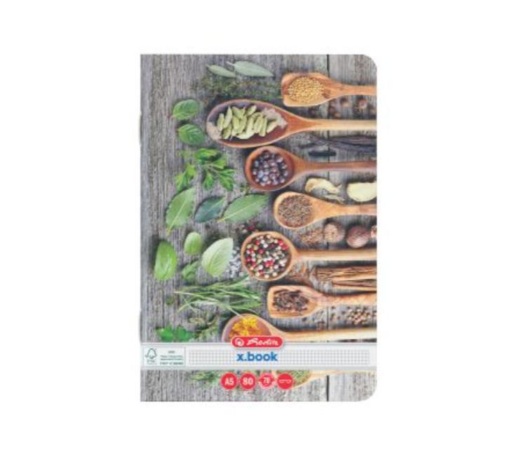 Füzet A5, 80 lap, kockás, Spices