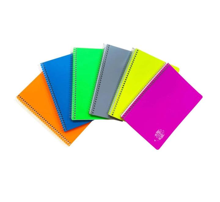 Füzet A5, 96 lap, spirálos kockás, műanyag borító, Daco