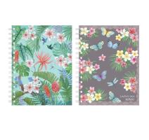 Caiet A6, 100 file, patratele, cu spirala, Ladylike