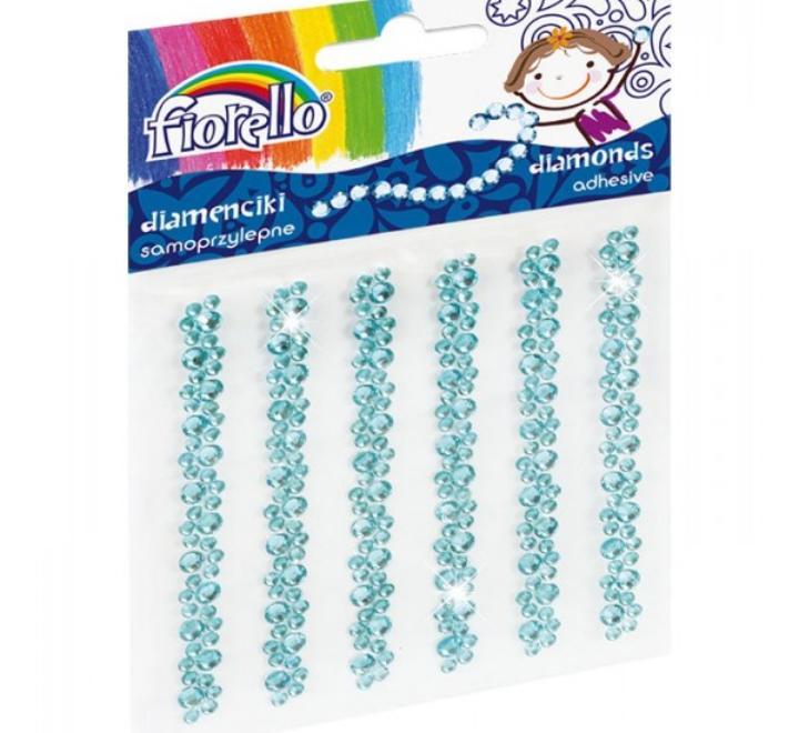 AccesoriI creatie diamante autoadezive flori albastru Fiorello