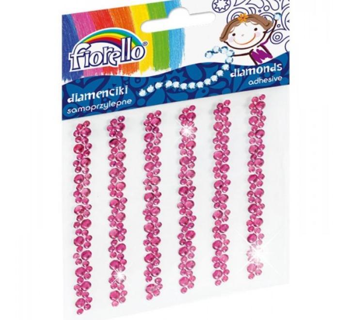 AccesoriI creatie diamante autoadezive flori roz Fiorello
